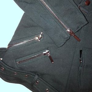 Army green Moto jacket, size M